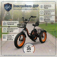 Электротрицикл Kugoo Trike 750W 48V 15.6Ah