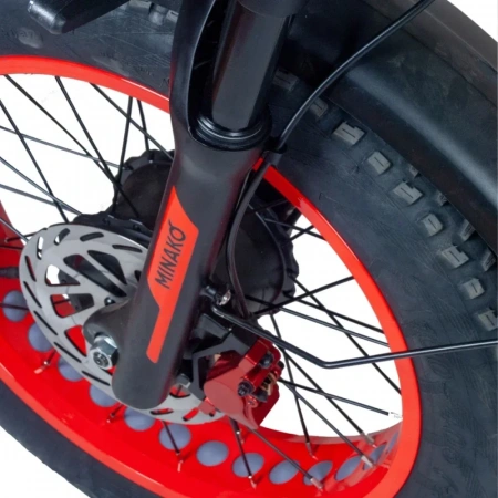 Электровелосипед Minako F10 Dual PRO красный