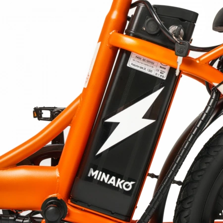 Электровелосипед Minako F7 оранжевый