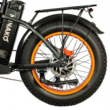 Электровелосипед Minako F10 Dual оранжевый гидравлика